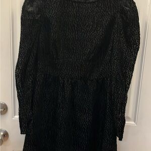 Express Black Polka Dot Dress